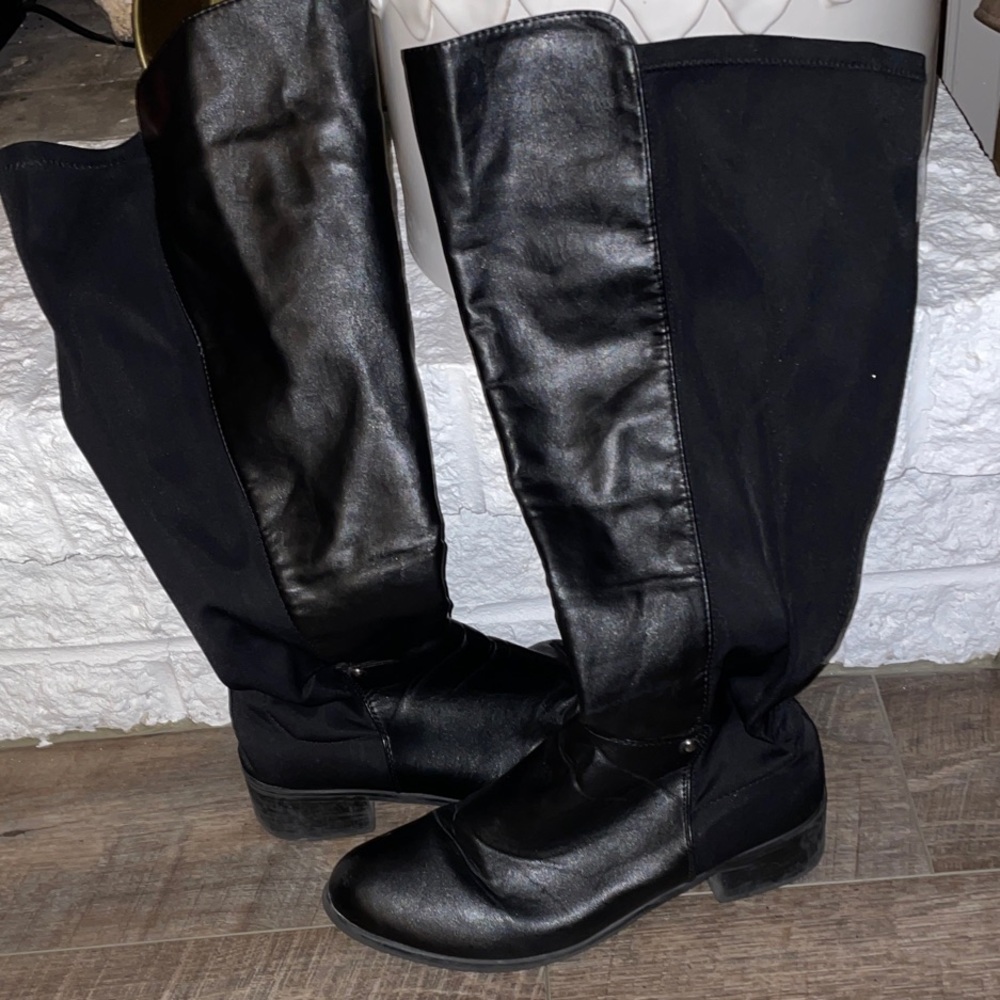 Lane Bryant Black Over the Knee Boots
